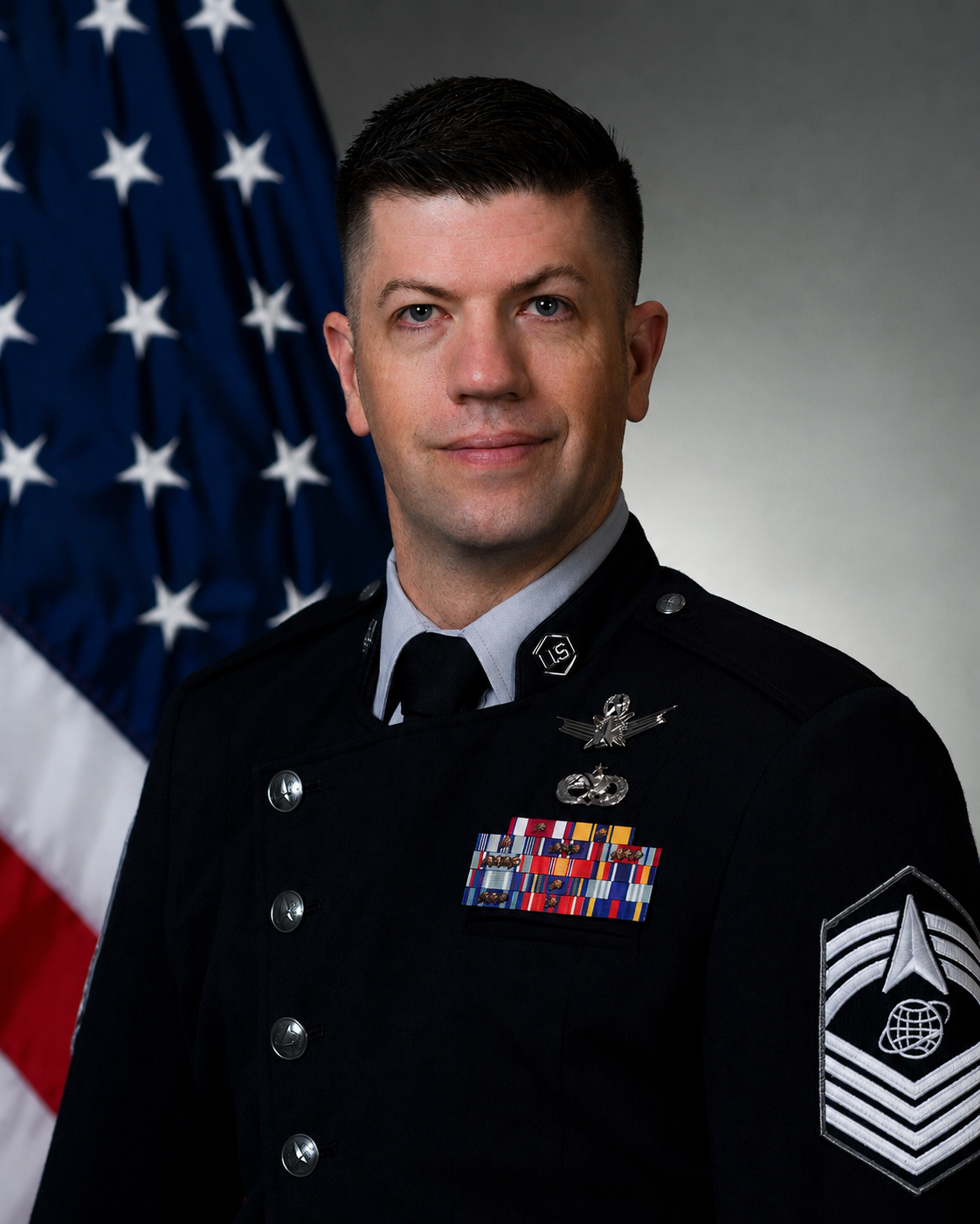 Bio photo of Chief Master Sgt. JOHN W HARMS