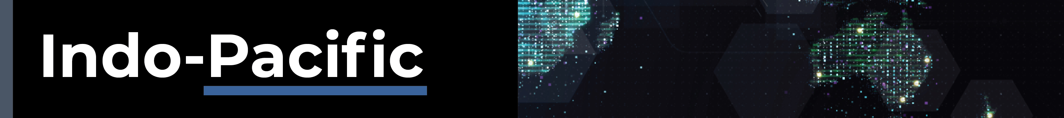 Space Force Central banner depicting graphic earth view of middle east 