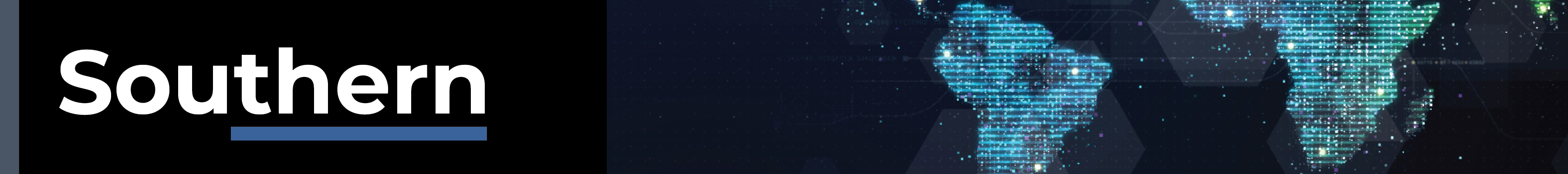 Space Force Central banner depicting graphic earth view of middle east 