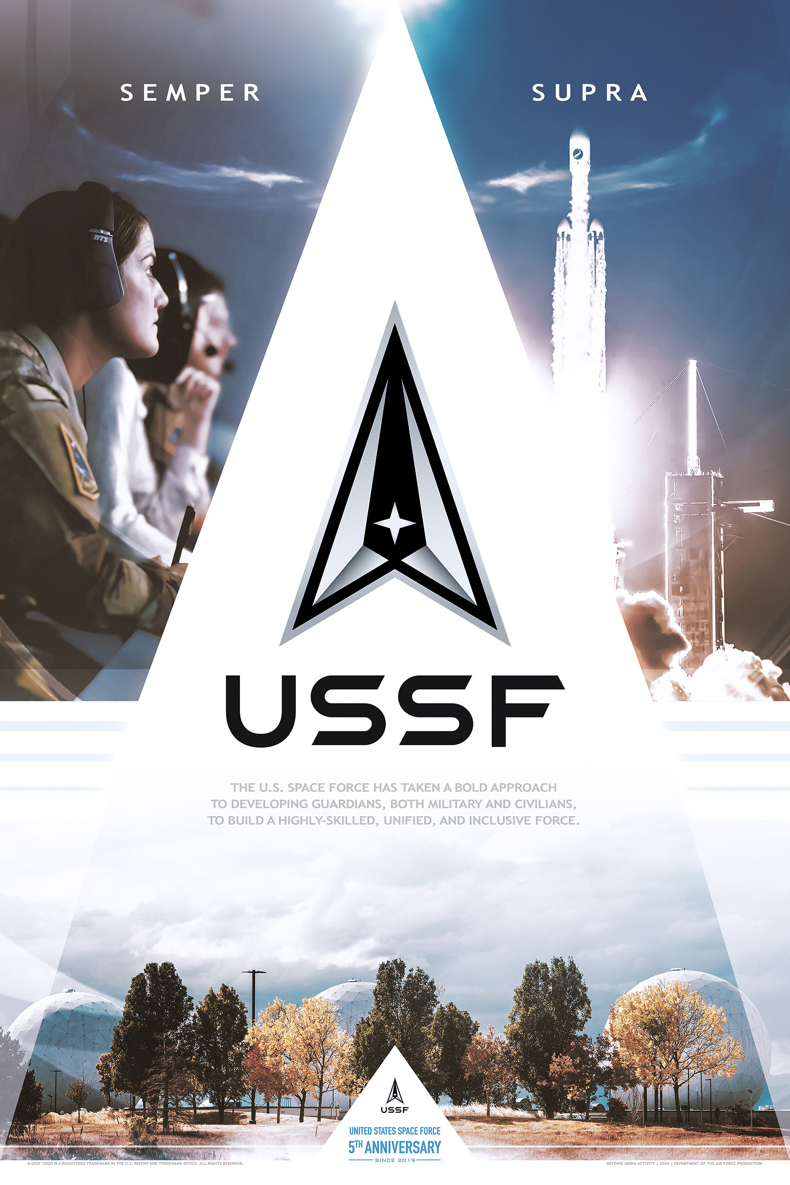 U.S. Space Force 5th Anniversary Commemorative Poster